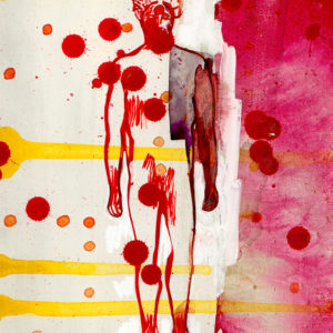 The Myth, Gemengde techniek op MDF, ± 20 x 30 cm