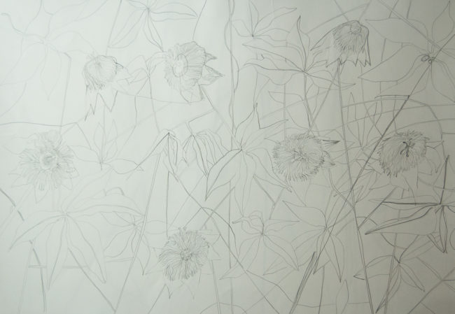 In Flanders Fields, Ontwerptekening behang