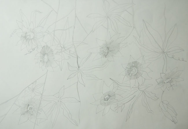 In Flanders Fields, Ontwerptekening behang