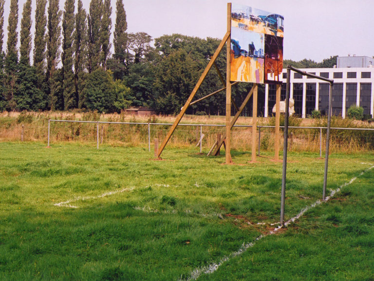 Playtime, installatie/detail, Kunstmanifestatie langs de Dommel, Sint Michielsgestel 2001