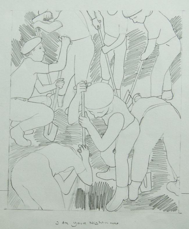 Don't Shoot the Pianoplayer, Tekening, 25 x 40 cm