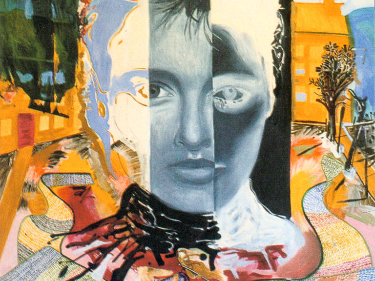 Build up, pull down 3, 1997, olieverf op doek