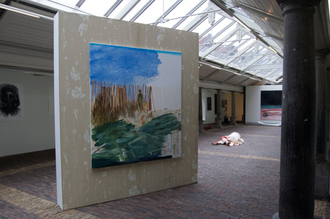 In Flanders Fields, installatie , schilderij, behangpapier, Vishal Haarlem, june 2012