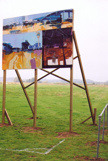 Playtime, installatie/detail, Kunstmanifestatie langs de Dommel, Sint Michielsgestel 2001