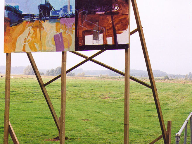 Playtime, installatie/detail, Kunstmanifestatie langs de Dommel, Sint Michielsgestel 2001