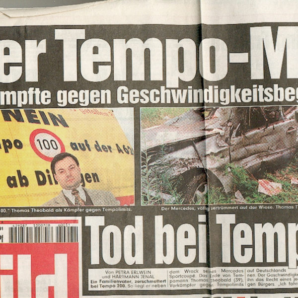 Der Tempo Mann, Bild Zeitung, augustus 1998