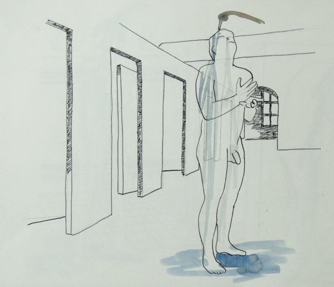 The Washing, Tekening, 50x 56, 2013
