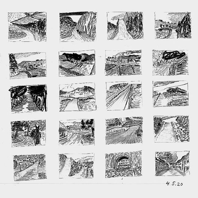 The Moment, ca 20 x 30 cm, tekeningen, in diverse collecties