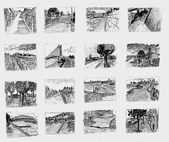 The Moment, ca 20 x 30 cm, tekeningen, in diverse collecties