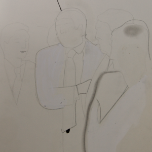The Donald, 24 tekeningen op plaatmateriaal, 21 x 30 cm, Fort bij Asperen, 2018