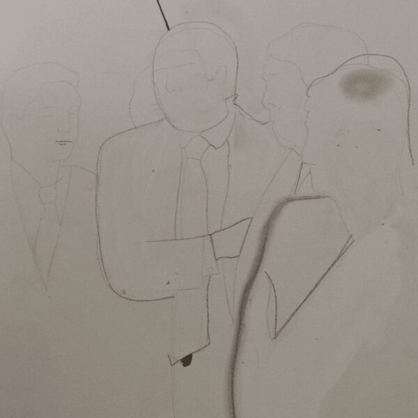 The Donald, 24 tekeningen op plaatmateriaal, 21 x 30 cm, Fort bij Asperen, 2018