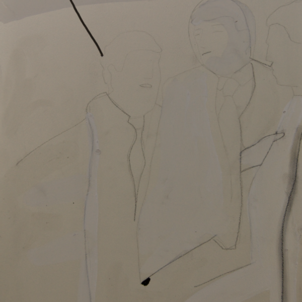 The Donald, 24 tekeningen op plaatmateriaal, 21 x 30 cm, Fort bij Asperen, 2018