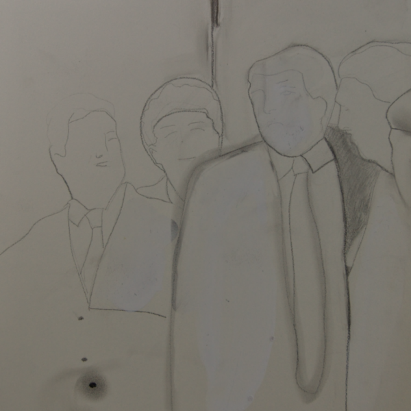 The Donald, 24 tekeningen op plaatmateriaal, 21 x 30 cm, Fort bij Asperen, 2018