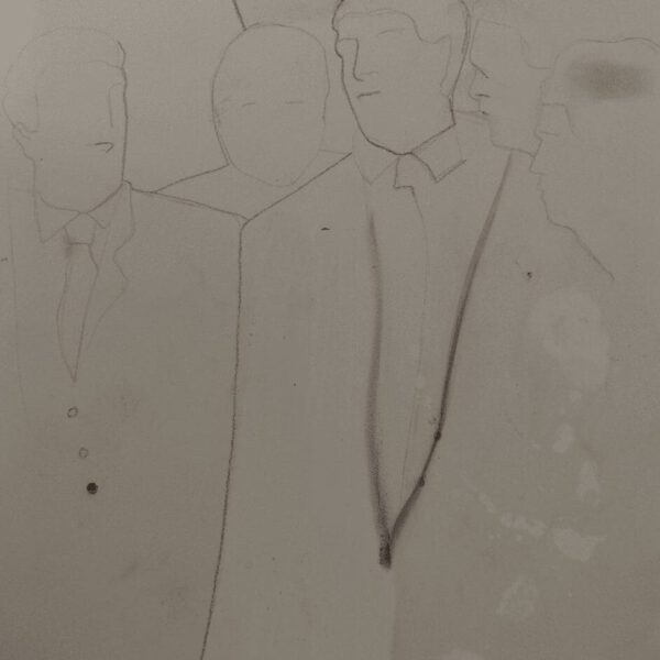 The Donald, 24 tekeningen op plaatmateriaal, 21 x 30 cm, Fort bij Asperen, 2018