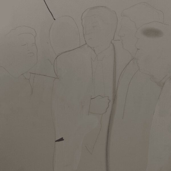 The Donald, 24 tekeningen op plaatmateriaal, 21 x 30 cm, Fort bij Asperen, 2018