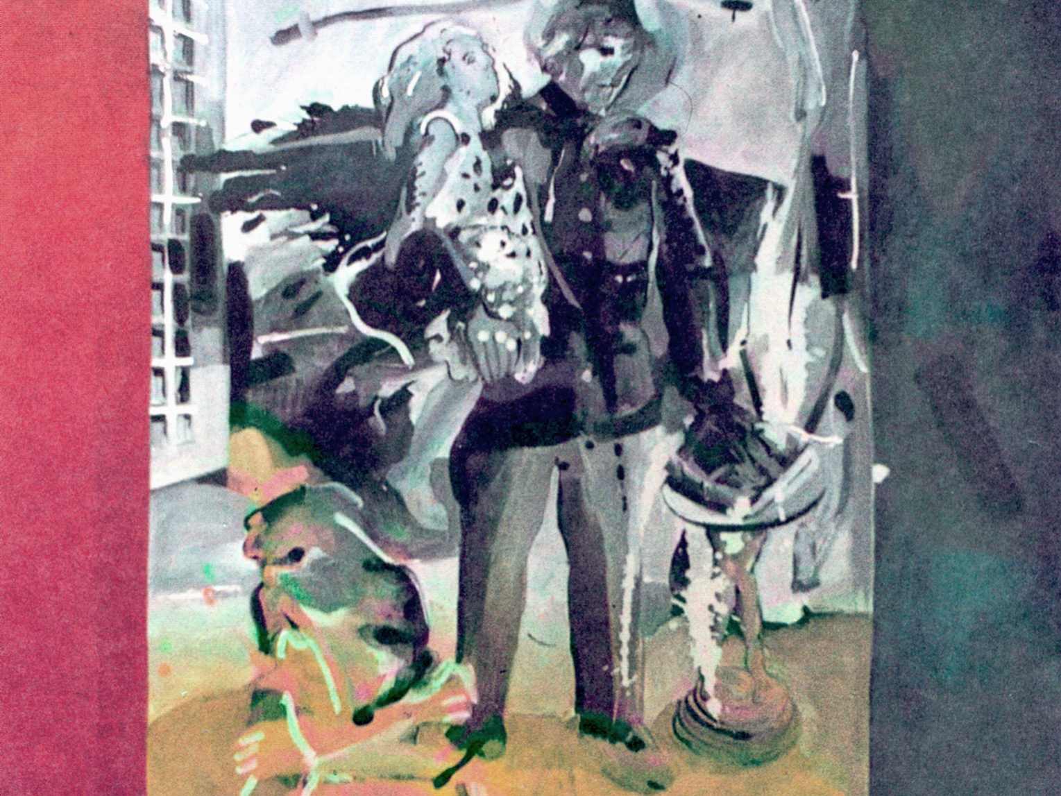 Daddy, would you kill the Daddy of another little girl? , olieverf op doek, in privé collectie, 1993