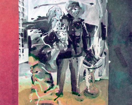 Daddy, would you kill the Daddy of another little girl? , olieverf op doek, in privé collectie, 1993