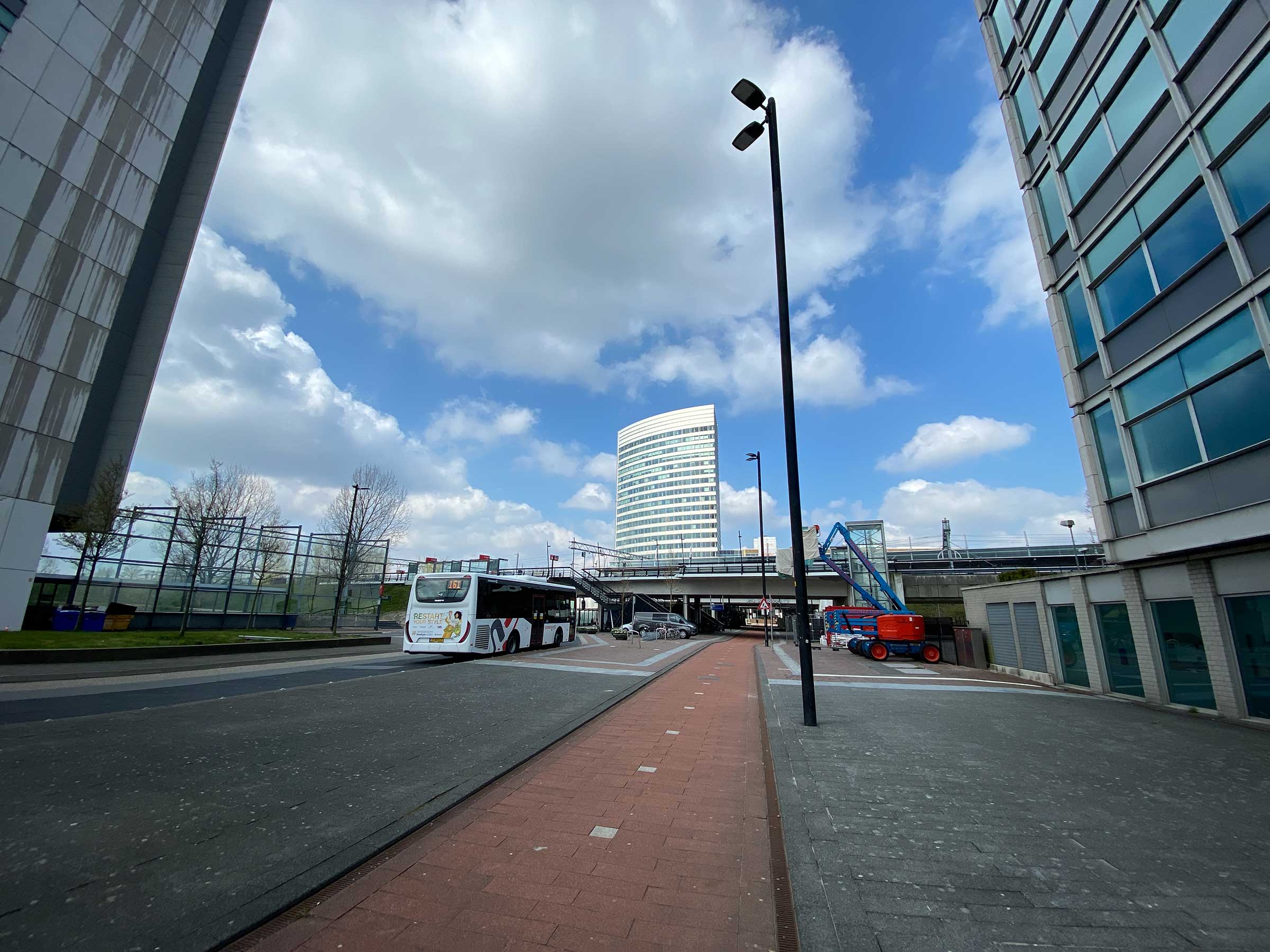 Zicht vanuit Beukenhorst op station