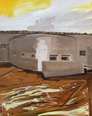 Deze afbeelding toont het schilderij “De Kazemat”.