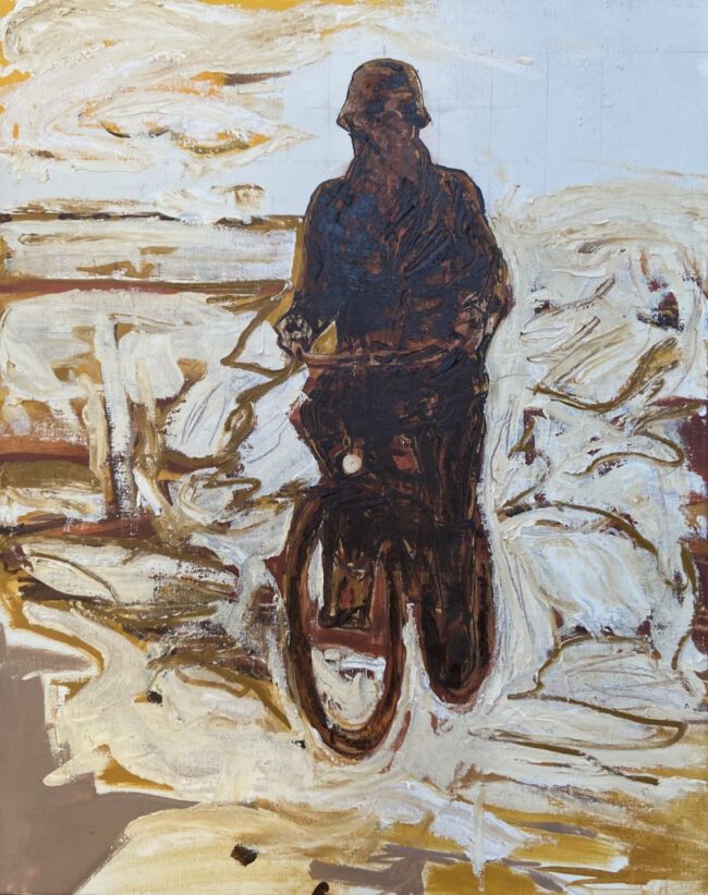 Deze afbeelding toont het schilderij “De Wielrijder”.